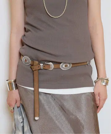 [ PUNTOVITA ] CONCHO 벨트 (SUEDE) 85