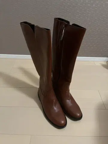브라운 롱 부츠 38 (EU) 24.5~25cm [미사용 새상품]