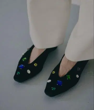 새상품*미사용 Ameri UND BIJOU FLAT PUMPS 블랙 L