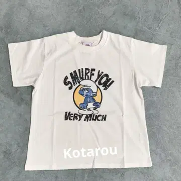 GARMENT 스머프 프린트 T셔츠 반팔 F