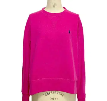 폴로 랄프로렌 핑크 맨투맨 로고