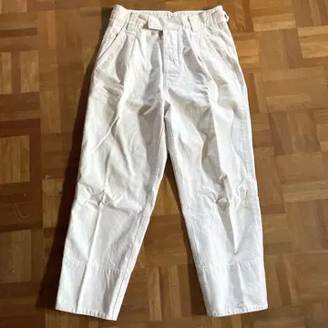 MHL 아이보리 1턱 팬츠 데님 일본제
