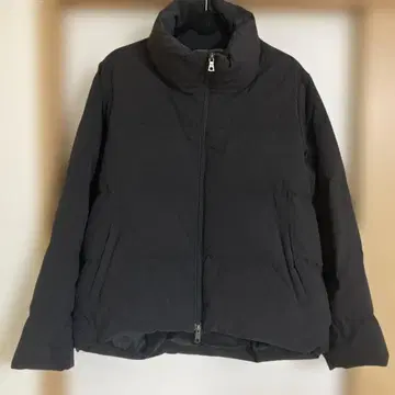 STUDIOUS 블랙 다운 자켓 스탠드 카라