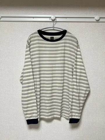 BATONER 보더 롱 T셔츠