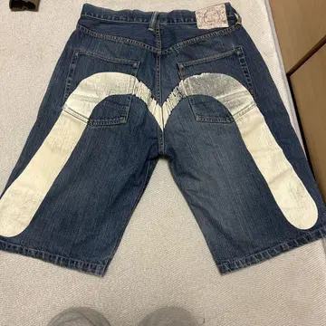 EVISU 에비수 하프 팬츠 카모메 빅카모메 36