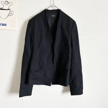 띠어리 노카라 자켓 심플 비즈니스 캐주얼 작은 사이즈