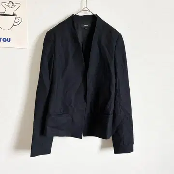 띠어리 노카라 자켓 심플 비즈니스 캐주얼 작은 사이즈
