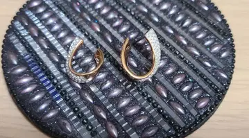 스와로브스키 후프형 귀걸이