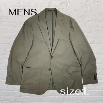 BEAMS HEART 2버튼 테일러드 자켓 L 사이즈 올리브 컬러