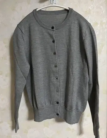 Spick & Span 울 혼방 니트 가디건 그레이
