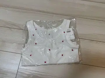 ACLENT 하트 탱크탑 화이트