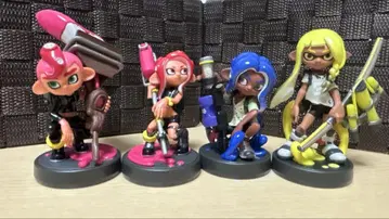 [초기화 완료] 스프라툰 amiibo 걸 보이 4체 세트