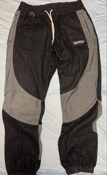 SAPEur DENIM TRACK PANTS 'Black'