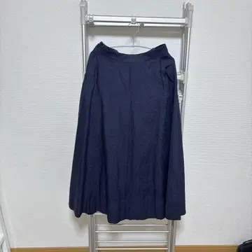 네이비 플레어 스커트 S