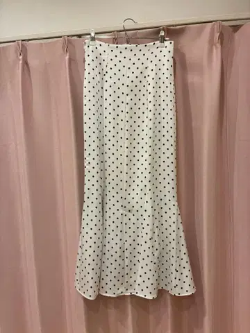 스나이델 백 새틴 머메이드 스커트 SWFS221034 도트