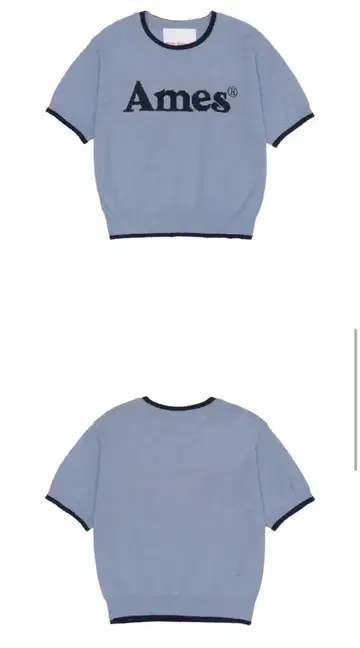 AMES-WORLDWIDE BASIC LOGO KNIT BLUE