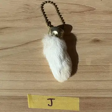빈티지 토끼 발 키체인 럭키 참 USA제 J