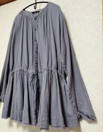 파드칼레 포근하고 부드러운 촉감 코튼 거즈 제품 염색 개더 블라우스