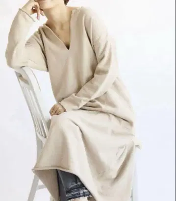 R JUBILEE IENA 별주 19ss 맨투맨 원피스 네프 가공