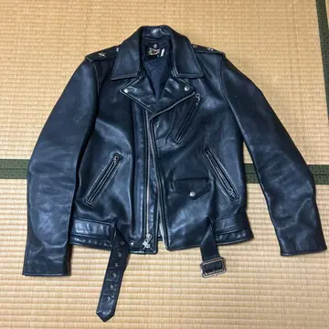 Schott 블랙 더블 라이더 자켓 TALL 40
