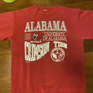 ALABAMA CRIMSON TIDE T셔츠 빨간색