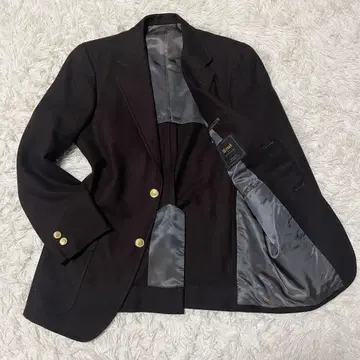 KENT 테일러드 자켓 VAN JAC 골드 버튼 브라운 2B