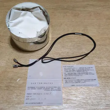 DAN TOMIMATSU 실크 로프 네크리스