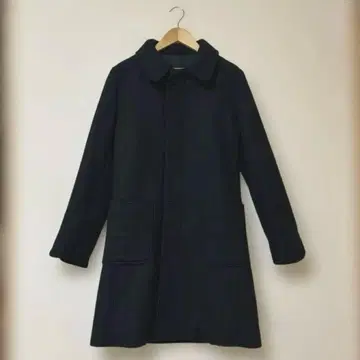 A.P.C. 아페쎄 울 코트 스탠칼라 블랙 캐시미어 혼방 34