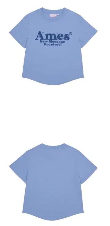 AMES-WORLDWIDE ROUND HEM CROP TEE