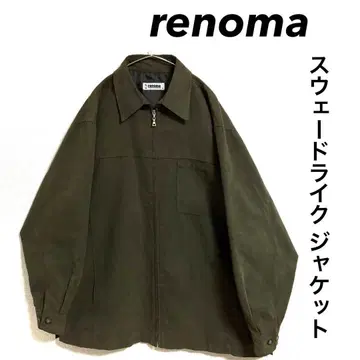 renoma 집업 자켓 스웨이드 라이크