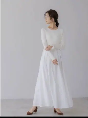 regleam 리브 니트 도킹 원피스
