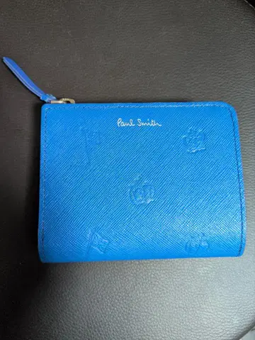 미사용 Paul Smith 폴스미스 이단 접이식 지갑 PSC006 블루