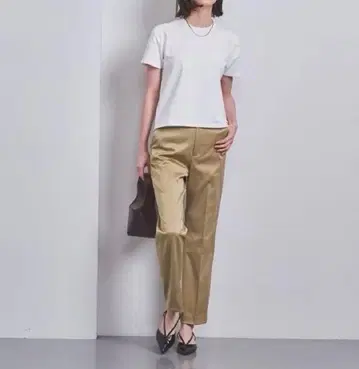 유나이티드 애로우즈 새틴 슬림 팬츠 38