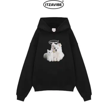 [ 재민&제노 착용 ] ITZAVIBE CAT&DOG HOODIE