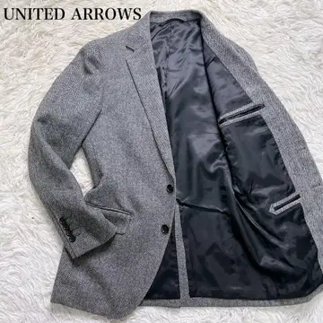 UNITED ARROWS 헤링본 테일러드 자켓 그레이 S