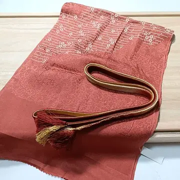 20 허리띠 오비 장식 천 세트 브라운 미니 꽃무늬
