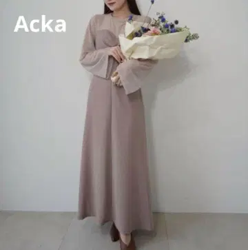 미사용 새상품 Acka back sheer dress 원피스 M
