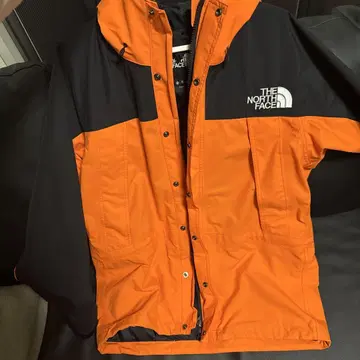 THE NORTH FACE 마운틴 후드티 오렌지 블랙
