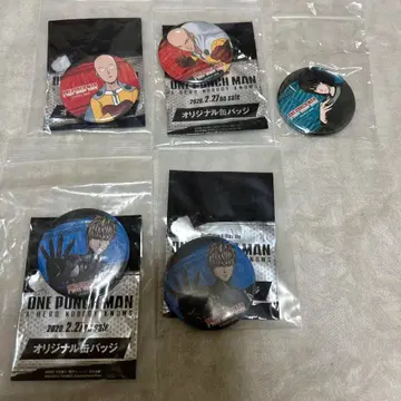 원펀맨 점프 페스타 2020 오리지널 캔뱃지 5개 세트