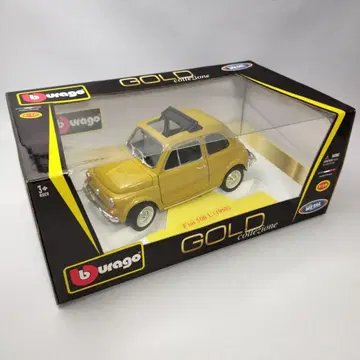 미개봉 burago Fiat 500L (1968) 1/18 GOLD