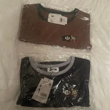 FOREVER21 엔젤 블루 링거 T셔츠 2세트