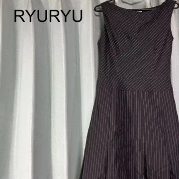 류류 스트라이프 슬리브리스 원피스 11 캐주얼 겨드랑이 지퍼
