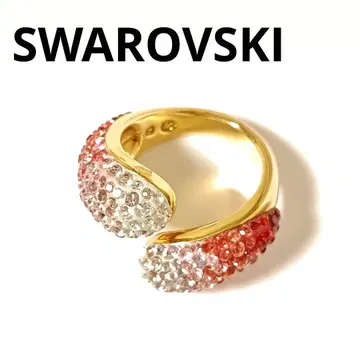 스와로브스키 반지 링 빅 사이즈 빨간색 파베 SWAROVSKI 58