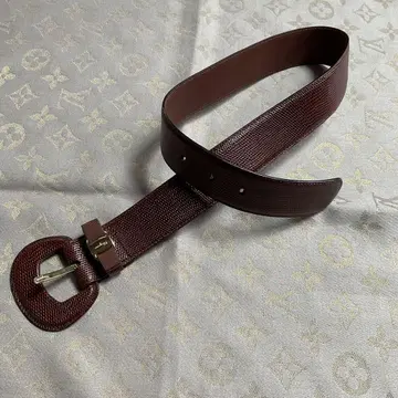 페라가모 바라 브라운 가죽 벨트