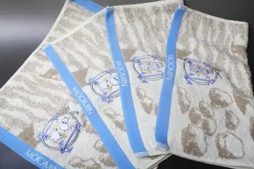 새상품 무민 복슬복슬 핸드 타월 x 4장 MOOMIN 일괄