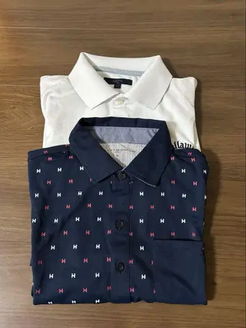 [ TOMMY ] 네이비 피케 셔츠 골프웨어