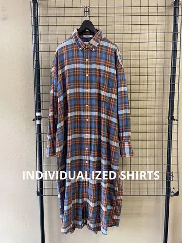 USA INDIVIDUALIZED SHIRTS 플란넬 셔츠 원피스