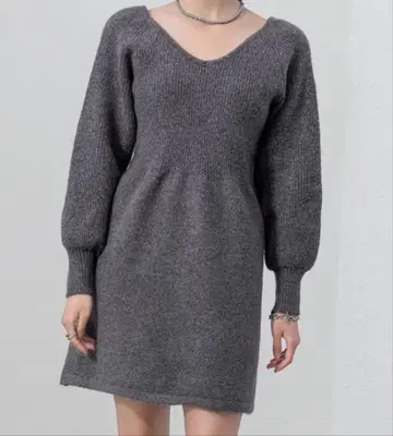 [ DAY CLOSET ] 백 스트랩 미니 니트 원피스