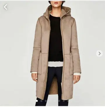 ZARA 리버서블 보아 코트 S