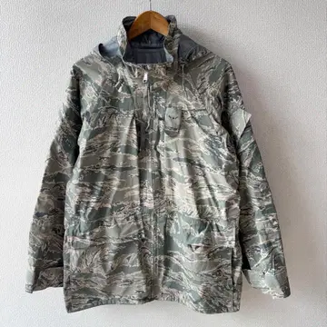 미군 USAF 디지털 타이거 카모 고어텍스 후드티 자켓